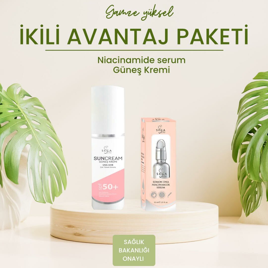 Somon DNA Niacinamide Serum & Güneş Kremi İkili Avantajlı Paket